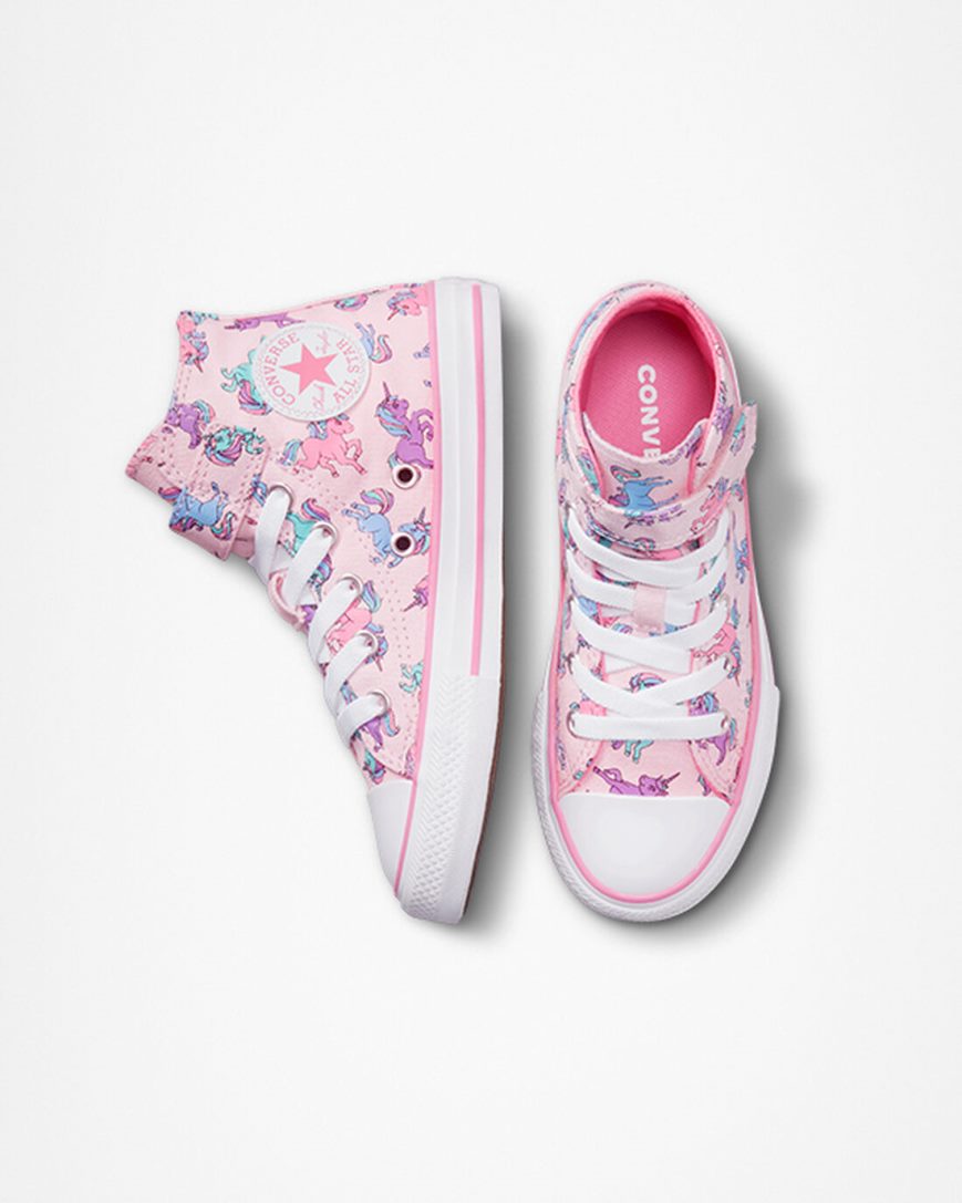 Zapatillas Altas Converse Chuck Taylor All Star Easy-On Unicorns Niño Rosas Azules | PE 25W74E